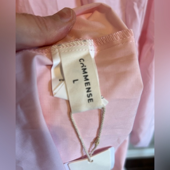 Pink backless Maxi Dress large NWT Commense - Picture 6 of 7